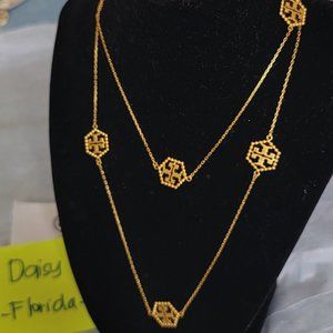 Tory Burch Gold Long Necklace